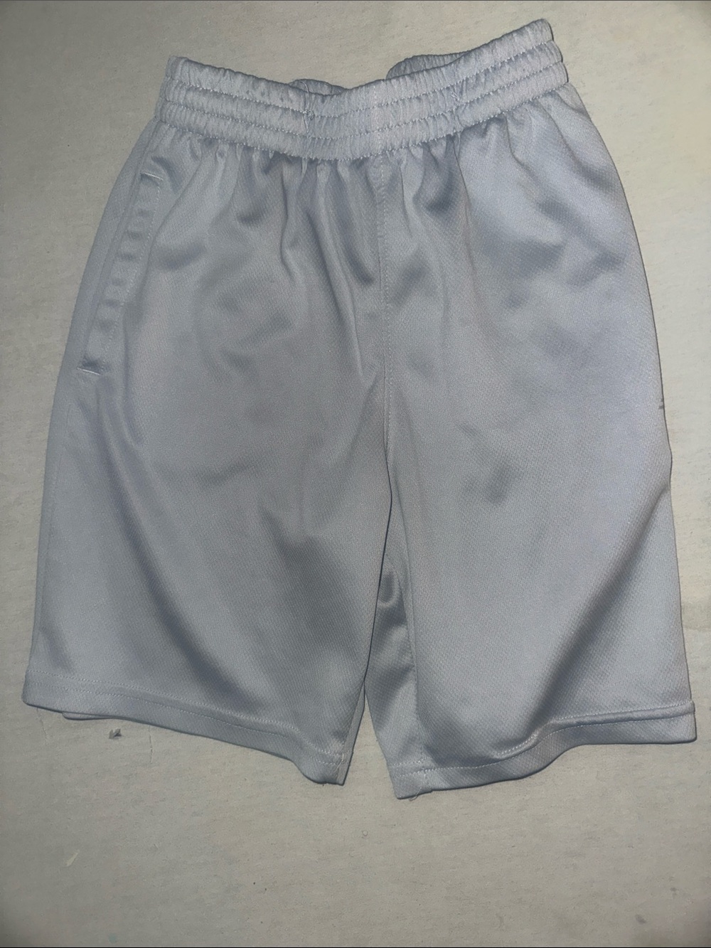 Kids Size 12 New Balance Athletic Mesh Shorts - White